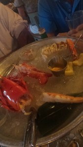 The lobster we left.